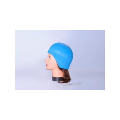 GORRO MECHAS SILICONA AZUL BIFULL