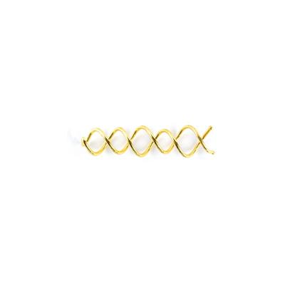 COILED PIN PASADOR DE GIRO EN ESPIRAL ORO (2 UNID) BIFULL