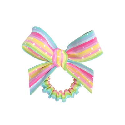 INVISIBOBBLE SLIM SPRUNCHIE W. BOW LET'S CHASE RAINBOWS COLETERO