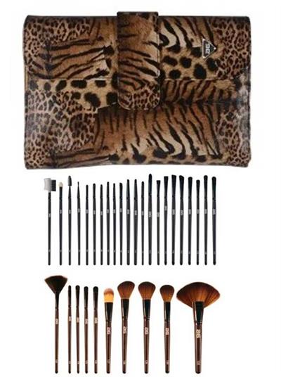 BROCHAS MAQUILLAJE MANTA LEOPARDO 32