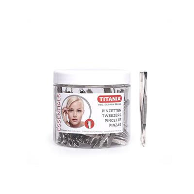 DEPILAR PUNTA RECTA TITANIA 100UDS PINZA