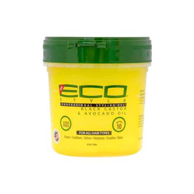 STYLE GEL BLACK CASTOR & AVOCADO OIL ECO 473ML 16OZ