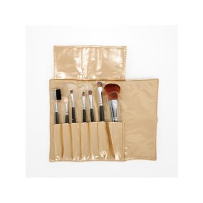 SET ESTUCHE MAQUILLAJE 7 PINCELES TIKA GOLD BIFULL