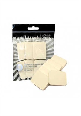 ESPONJA MAQUILLAJE RECTANGULAR 6 UDS. BIFULL