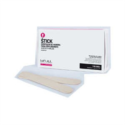 MADERA PARA CERA ESPÁTULAS GRANDES 100 UDS. BIFULL