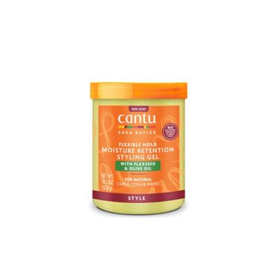 NATURAL FLAXSEED & OLIVE OIL RETENTION STYLING GEL CANTU 18,25OZ 524GR