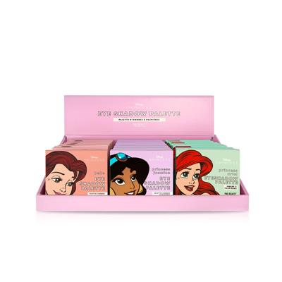 POP PRINCESS MINI EYESHADOW PALETTES BELLA, JASMINE Y ARIEL X24 DISNEY
