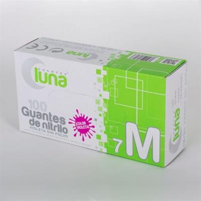 NITRILO VIOLETA S/POLVO T/G GUANTES