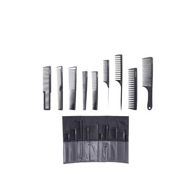 9 PEINES NEGRO CON FUNDA LEVEL3 SET DE
