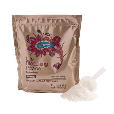 BLEACHING POWDER WHITE ALUMINIUM BAG 500gr LIFE
