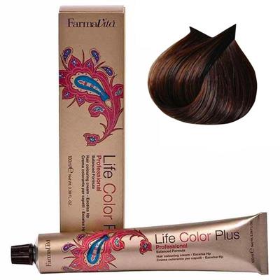 LIFE COLOR PLUS TINTE 5.4 CASTAÑO CLARO COBRE 100ML FARMAVITA