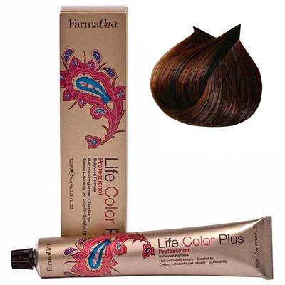 LIFE COLOR PLUS TINTE 5.43 CASTAÑO CLARO COBRE DORADO 100ML FARMAVITA