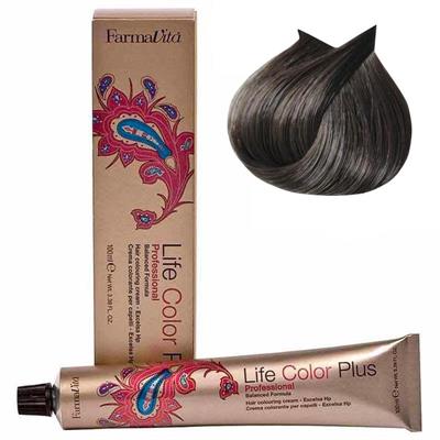 LIFE COLOR PLUS TINTE 6.1 RUBIO OSCURO CENIZA 100ML FARMAVITA