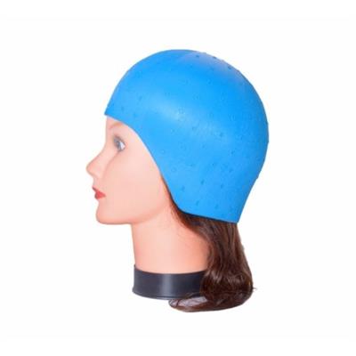 GORRO MECHAS SILICONA AZUL BIFULL