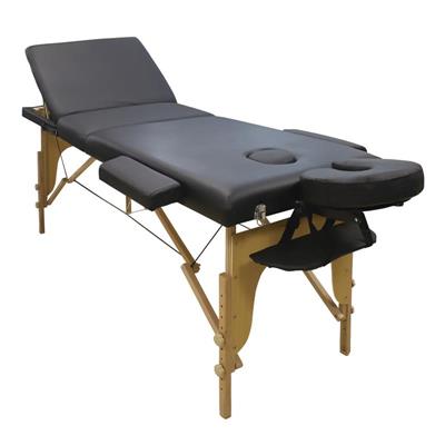 PLEGABLE CAMILLA 3 CUERPOS MADERA NEGRA
