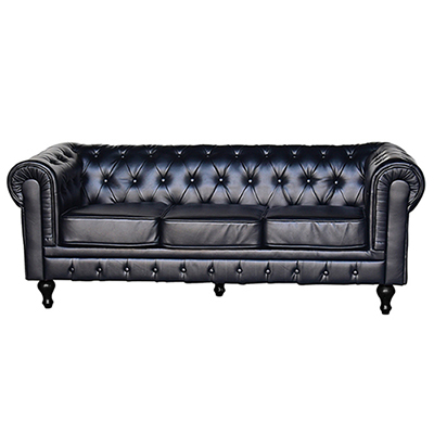 ESPERA CHESTER TRES PLAZAS NEGRO SILLÓN