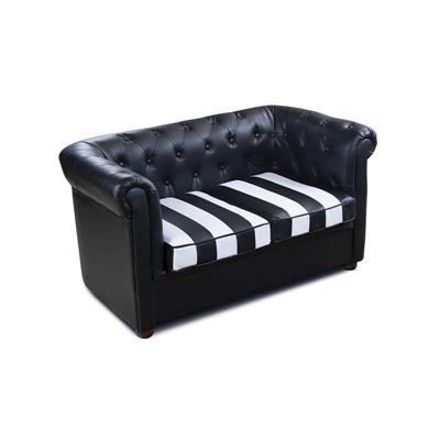 CHESTER JCO DOS PLAZAS NEGRO SILLÓN DE ESPERA