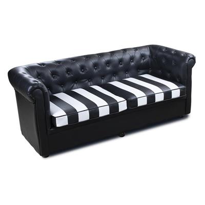 CHESTER JCO TRES PLAZAS NEGRO SILLÓN DE ESPERA