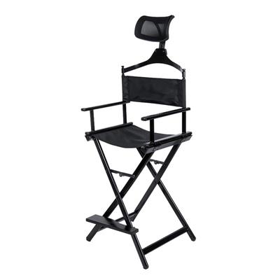 SILLA DE MAQUILLAJE DE ALUMINIO CON REPOSACABEZAS