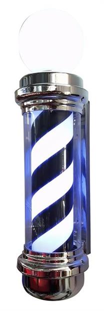 BARBER POLE NEGRO LUZ CON