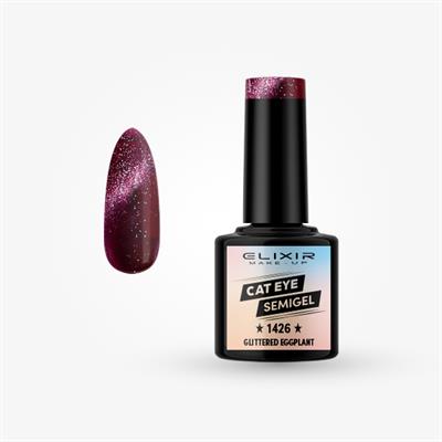 SEMI GEL COLOR 8 ML GLITTERED EGGPLANT Nº 1426 ELIXIR