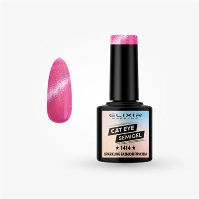 SEMI GEL COLOR 8 ML SPARKLING FASHION FUCSIA Nº 1414 ELIXIR