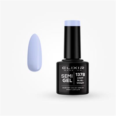 SEMI GEL COLOR 8 ML LIGHT BLUE VIOLET Nº 1378 ELIXIR
