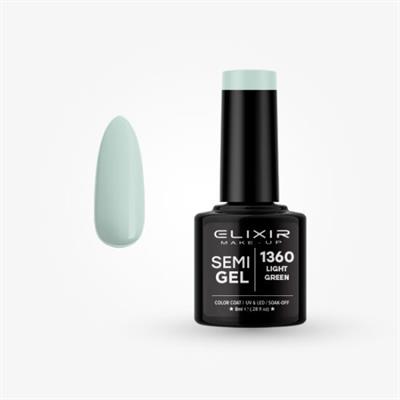 SEMI GEL COLOR 8 ML LIGHT GREEN Nº 1360 ELIXIR