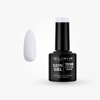SEMI GEL COLOR 8 ML COTTON WHITE Nº 1338 ELIXIR