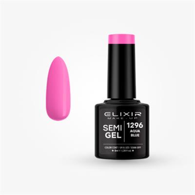 SEMI GEL COLOR 8 ML AQUA BLUE Nº 1296 ELIXIR