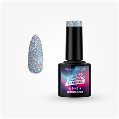 GLITTERED PICKLE SEMI GEL COLOR 8 ML ELIXIR Nº 1443
