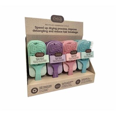 CEPILLOS CYCLO PINK-VIOLET-GREEN-BLUE 12U EXPOSITOR