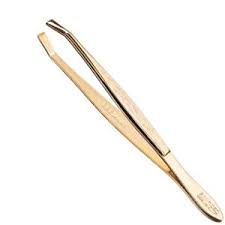 CEJAS PINZA DEPILAR DORADA
