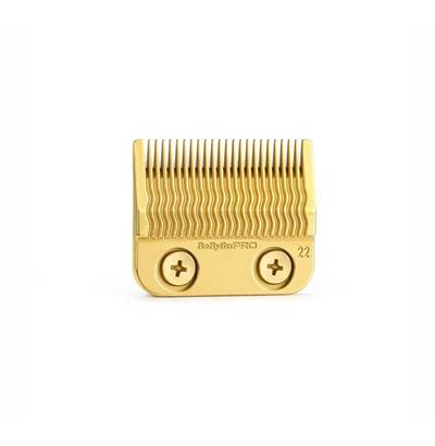 GOLD TITANIUM CLIPPER BLADE FADE