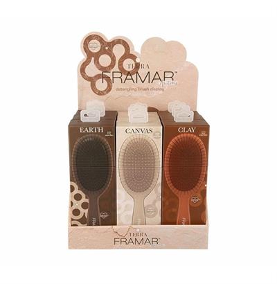 BRUSH DISPLAY NEUTRALS TERRA DETANGLE 9PC