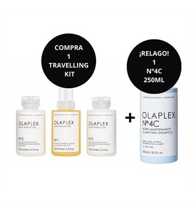 OLAPLEX TRAVELING KIT + SHAMPOO Nº4C BOND 250ML KIT
