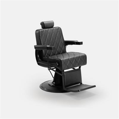 GON SILLÓN DE BARBERO PLATA-NEGRO
