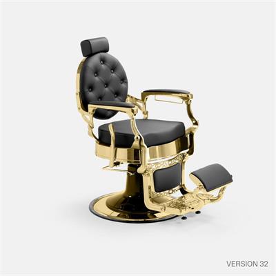 MAE SILLÓN DE BARBERO GOLD-NEGRO
