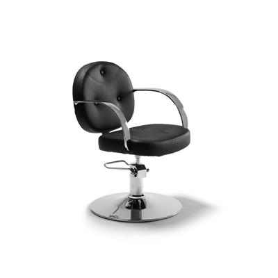 PERM SILLA REDONDO BRILLANTE/CROMADO-NEGRO
