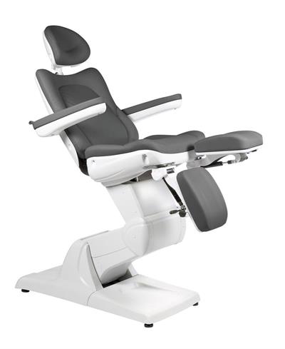 SADIRA SILLÓN ELÉCTRICO PARA PEDICURA BLANCO-GRIS OSCURO
