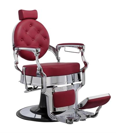 BUZZ SILVER BURDEOS SILLÓN DE BARBERO

