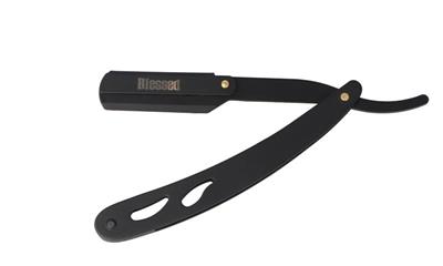 MARIPOSA NAVAJA MANGO METAL NEGRO BLESSED
