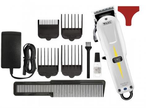 MÁQUINA SUPER TAPER CORDLESS BLANCA SIN CABLE WAHL

