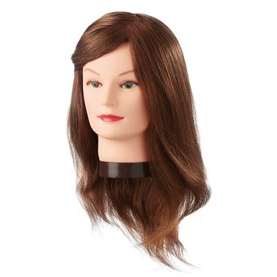 MANIQUÍ 100% CABELLO HUMANO CABEZA (35 cm)