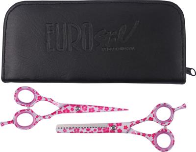 ESCULPIR DECOR ROSA/ESTUCHE 2 TIJERAS CORTE
