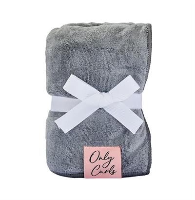 HAIR TOWEL MICROFIBRE GREY