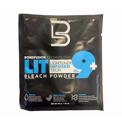BLEACH POWDER SACHET 50GR LIT BLEACHING POWDER L3VEL3