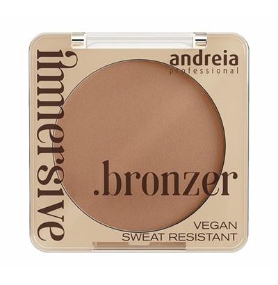 BRONZER 02 MEDIUM NEUTRAL BROWN SATIN FINISH VEGAN IMMERSIVE