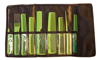PROFESIONAL ESTUCHE 9 PEINES COLORES
