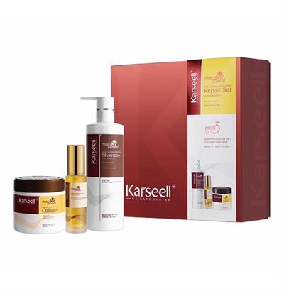 PACK CHAMPÚ + ACEITE DE ARGÁN + MASCARILLA COLÁGENO KARSEELL